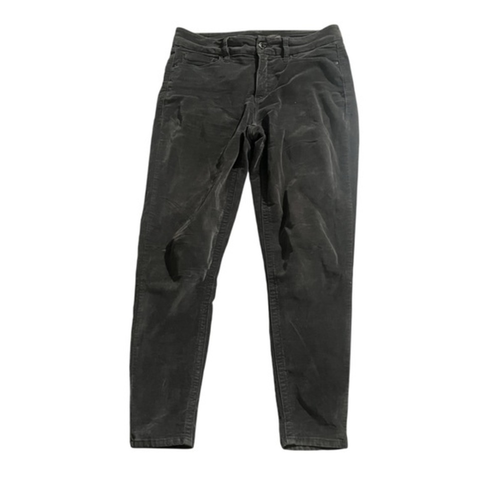 Seven 7 Women Pants Velvet Gray High Rise Skinny Tummyless Jeans Stretch Sz 8